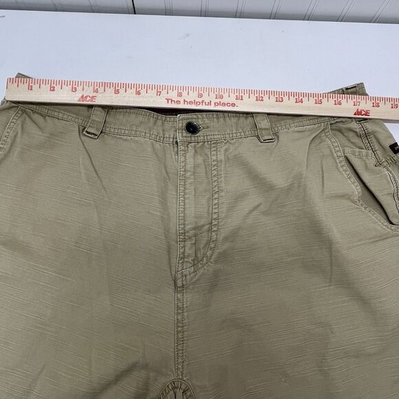 VTG.‎ Prana BREATH Shorts Mens Sz 38 9' Khaki 5 Pocket Hiking Outdoor Cotton - Picture 8 of 10
